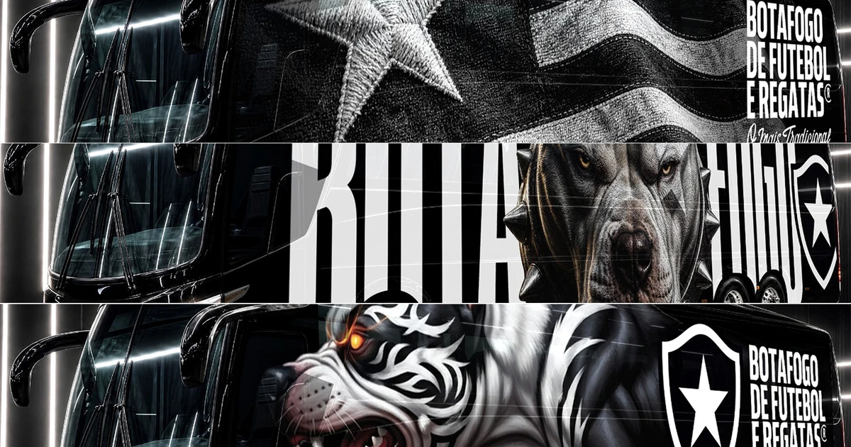 Botafogo convoca torcida para definir nova identidade visual do ônibus oficial