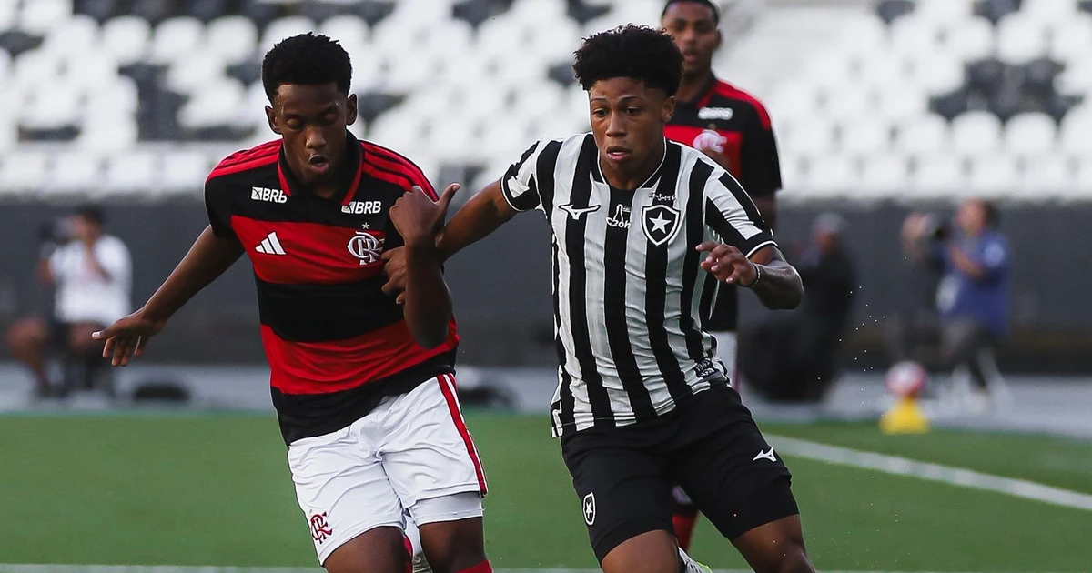 Botafogo e Flamengo empatam em duelo movimentado pelo Campeonato Brasileiro Sub-17