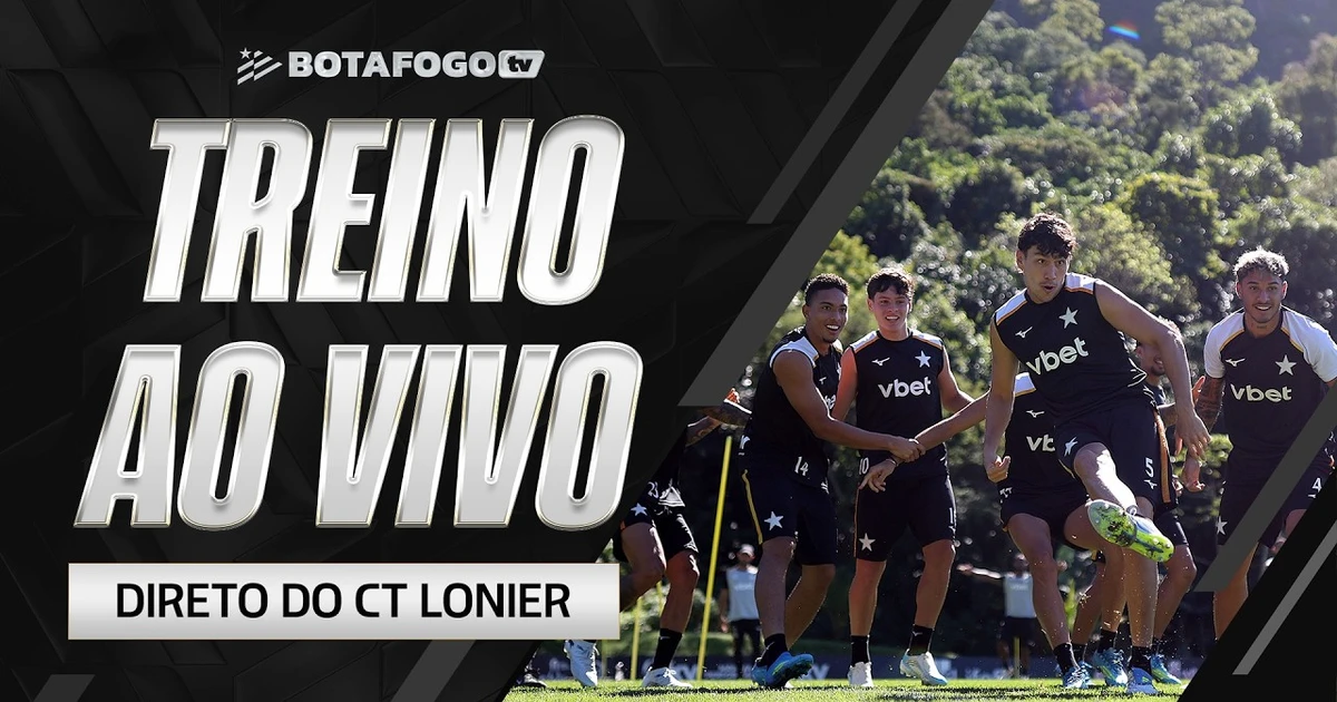 Botafogo realiza treino aberto no CT Lonier com transmissão da Botafogo TV