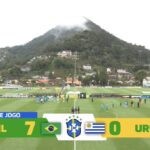 Brasil aplica goleada histórica sobre o Uruguai em amistoso da categoria sub-15
