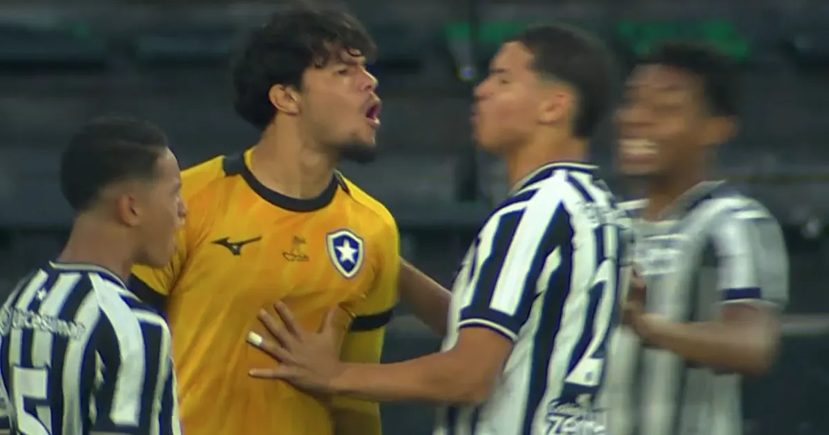 Bruninho brilha e garante empate do Botafogo contra o São Paulo no Brasileiro Sub-17