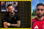 Bruno Fernandes brinca sobre evolução de Alex Telles em cobranças de falta