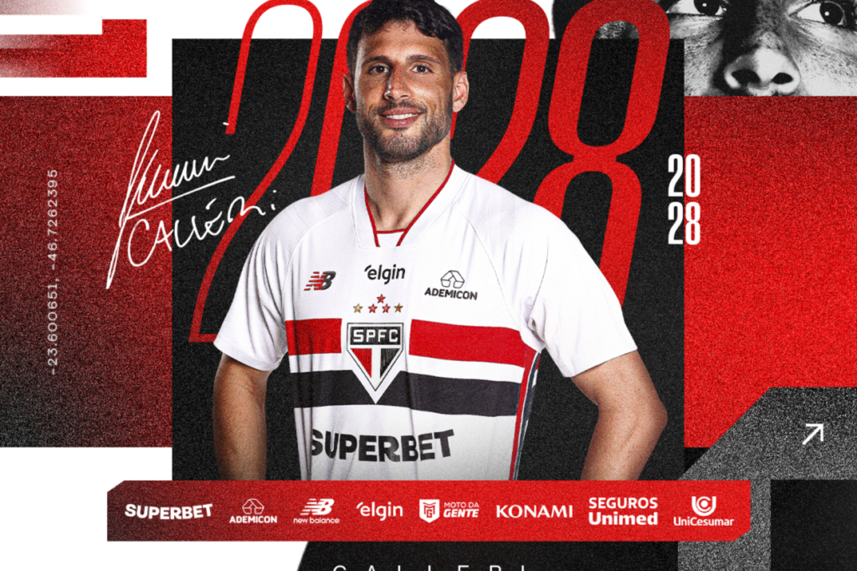 Calleri estende vínculo com o São Paulo até 2028