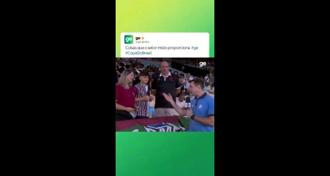 Cena curiosa no Maracanã destaca união familiar em setor misto da Copa do Brasil
