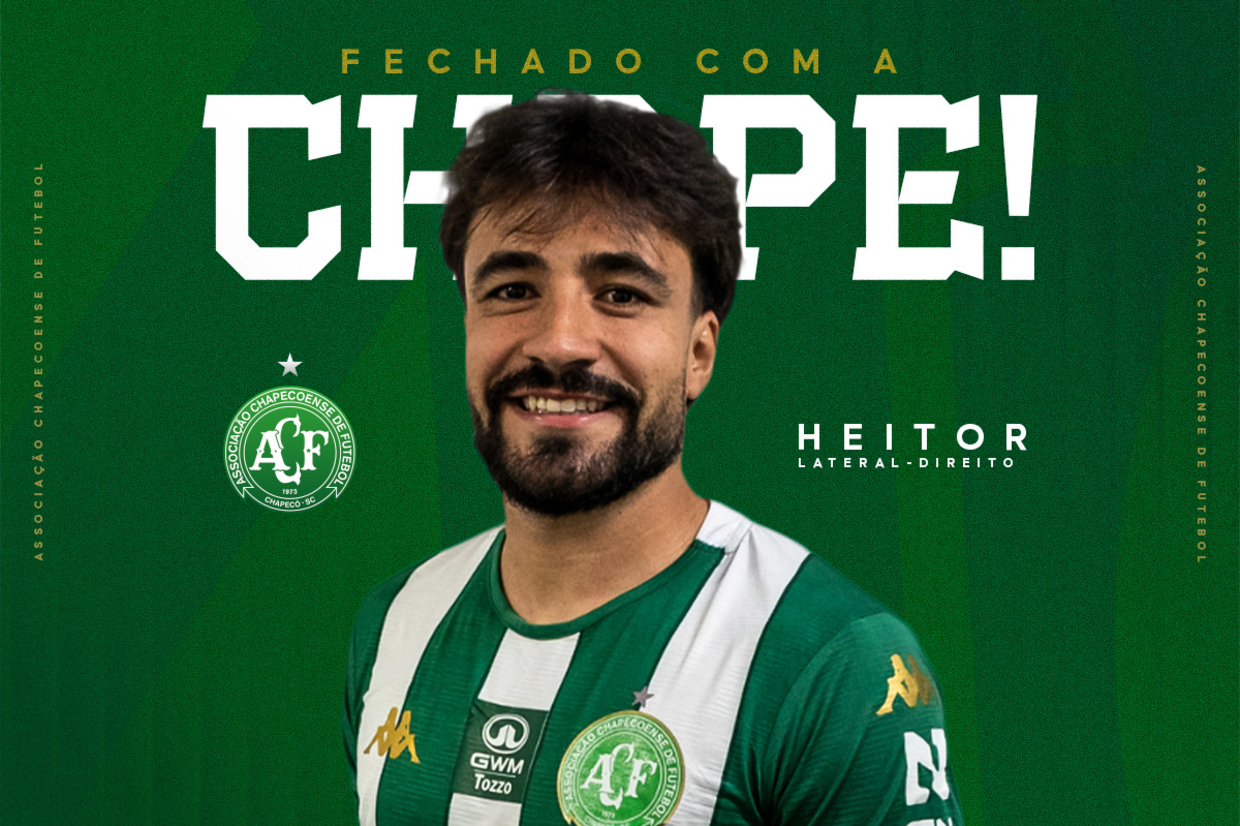 Chapecoense oficializa a contratação do lateral-direito Heitor para a temporada