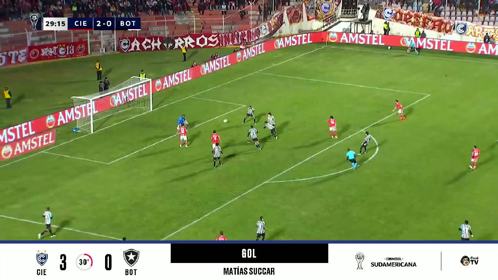 Cienciano amplia vantagem sobre o Botafogo em duelo pela Sul-americana