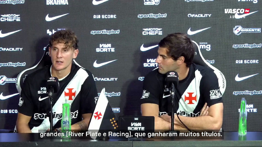 Colidio projeta futuro vitorioso no Vasco e destaca ambição do clube