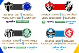 Copa do Brasil 2026 define confrontos e horários das quartas de final