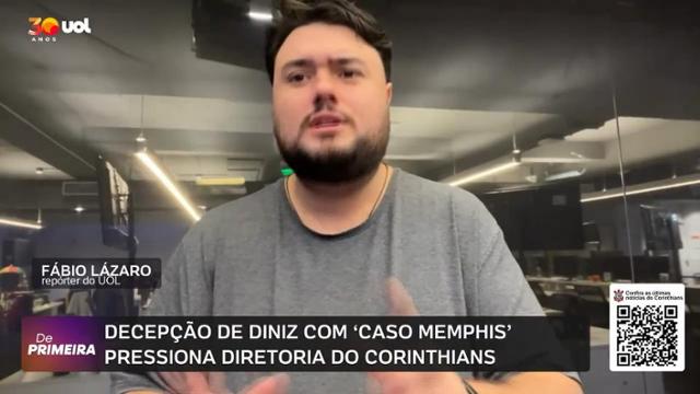 Corinthians enfrenta pressão interna após insatisfação de Diniz com negociação de Memphis