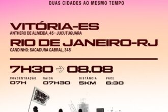 Corrida de rua conecta Rio de Janeiro e Vitória em evento simultâneo