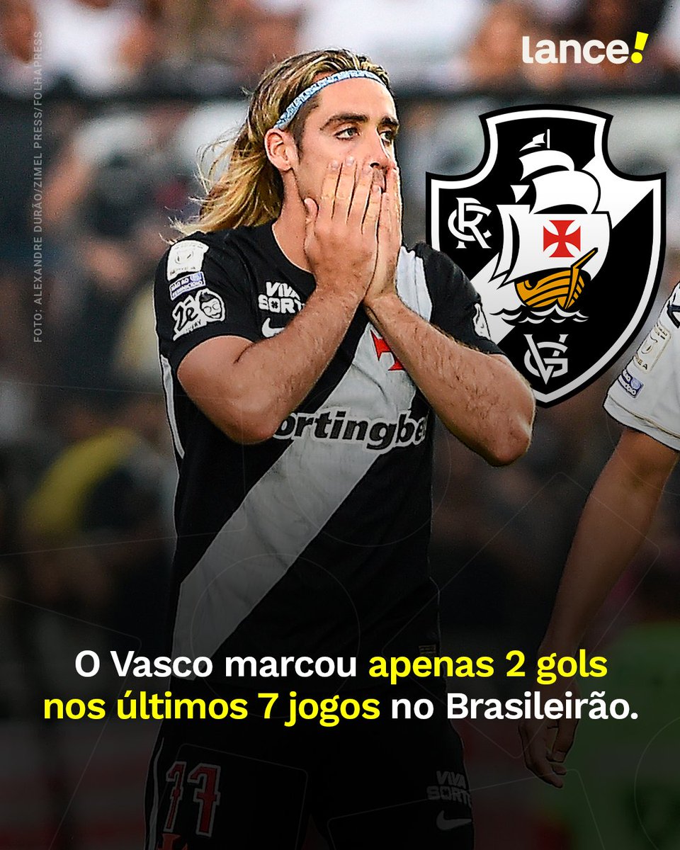 Crise ofensiva assombra o Vasco no Campeonato Brasileiro