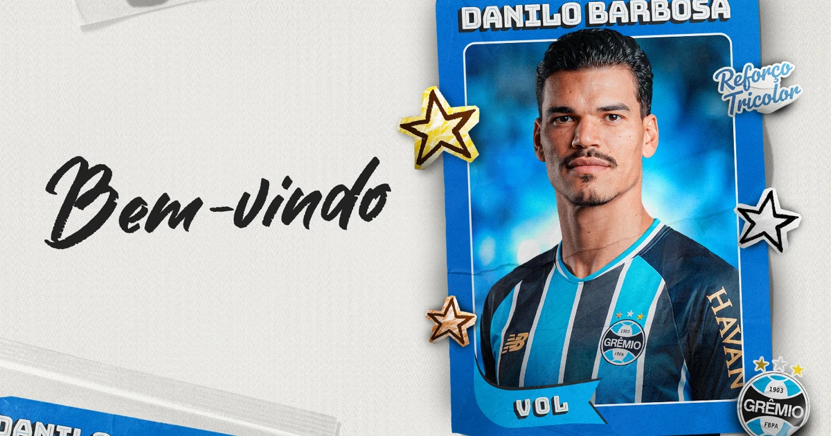 Danilo Barbosa reforça elenco do Grêmio após passagem pelo futebol árabe