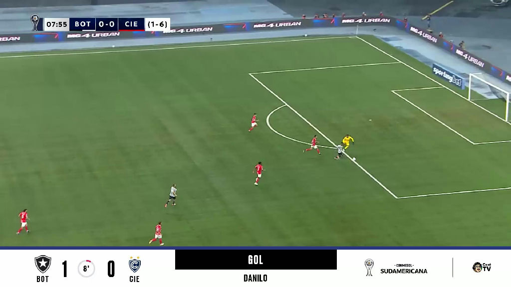 Danilo marca em sua estreia como titular, mas Botafogo é eliminado da Sul-americana