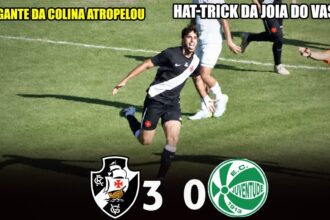 Diego Minete brilha com hat-trick em vitória do Vasco sobre o Juventude pelo Brasileiro Sub-17