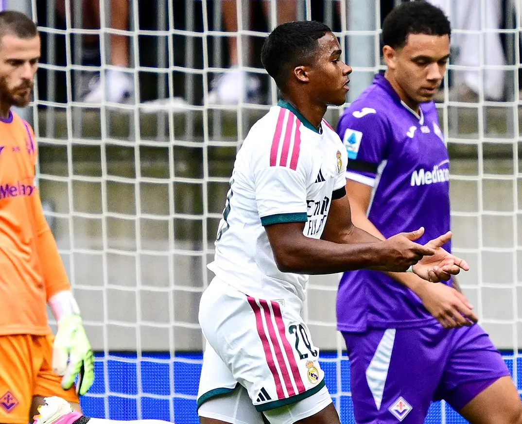 Endrick brilha em amistoso, mas Real Madrid permite empate da Fiorentina