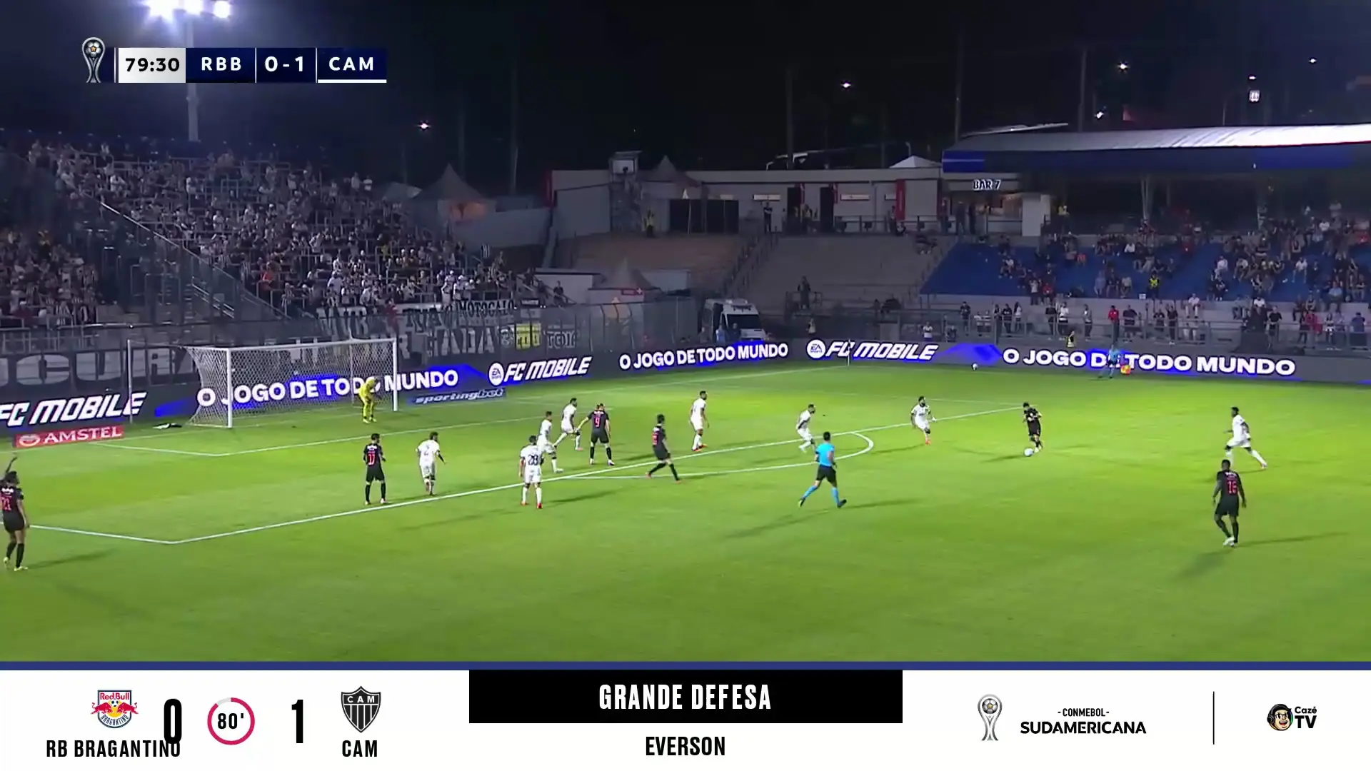 Everson brilha com defesa decisiva em vitória do Atlético-mg sobre o Bragantino