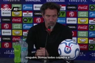 Everson recebe elogios de Domínguez após triunfo do Atlético na Sul-americana