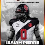 Experiência internacional de Isaiah Pierre reforça Vasco Almirantes no futebol americano