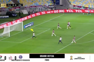 Fábio brilha com defesa providencial em lance de perigo contra o Fluminense