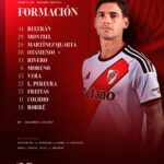 Facundo Colidio ganha titularidade no River Plate em confronto contra o Rosario Central