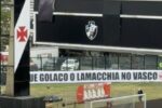 Faixa em São Januário sinaliza otimismo com possível chegada de Lamacchia ao Vasco
