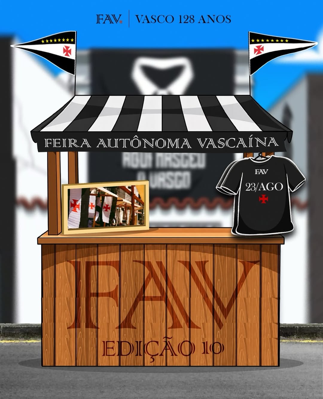 Feira Autônoma Vascaína celebra 128 anos do clube em edição especial