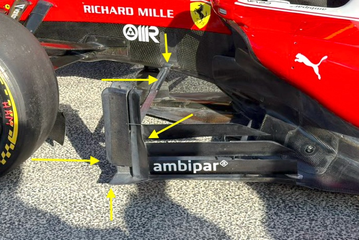 Ferrari inova com bargeboard no GP da Holanda enquanto Alpine lidera atualizações