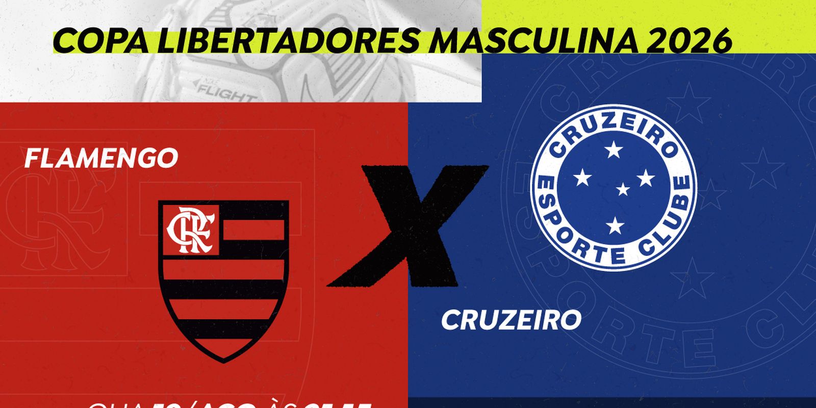 Flamengo e Cruzeiro decidem vaga nas quartas da Libertadores com transmissão da Rádio Nacional