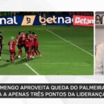 Flamengo reduz distância para o Palmeiras na tabela após tropeço do rival