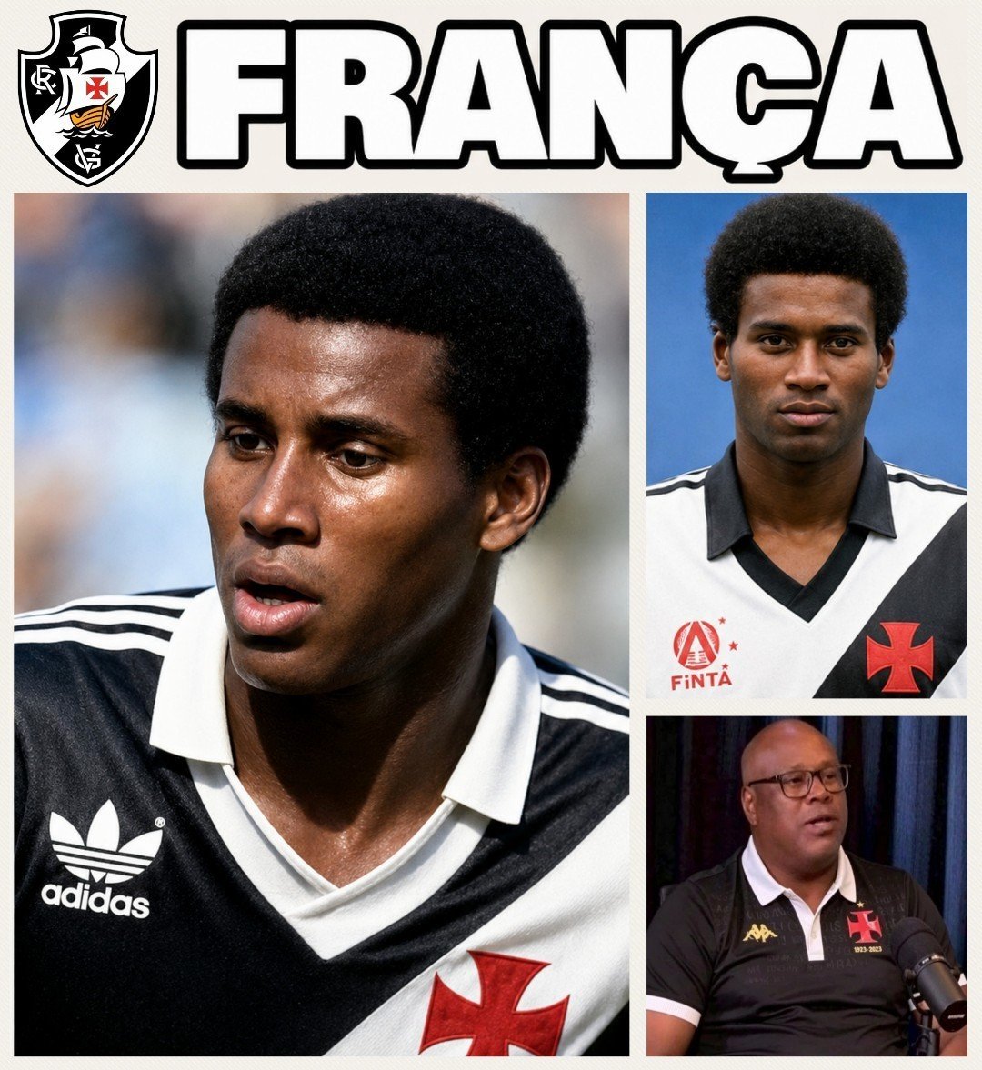 França celebra 57 anos com trajetória marcada por títulos no Vasco