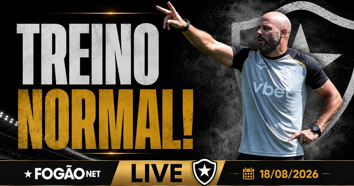 Franclim Carvalho mantém rotina no Botafogo sob olhar atento de Gabriel de Alba
