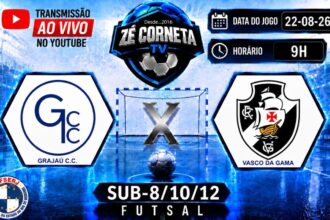 Futsal de base movimenta o fim de semana com confrontos entre Grajaú e Vasco
