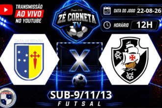 Futsal de base movimenta o fim de semana com confrontos entre Casa de España e Vasco