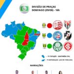 Globo define escala de narradores e divisão de praças para jogos do fim de semana