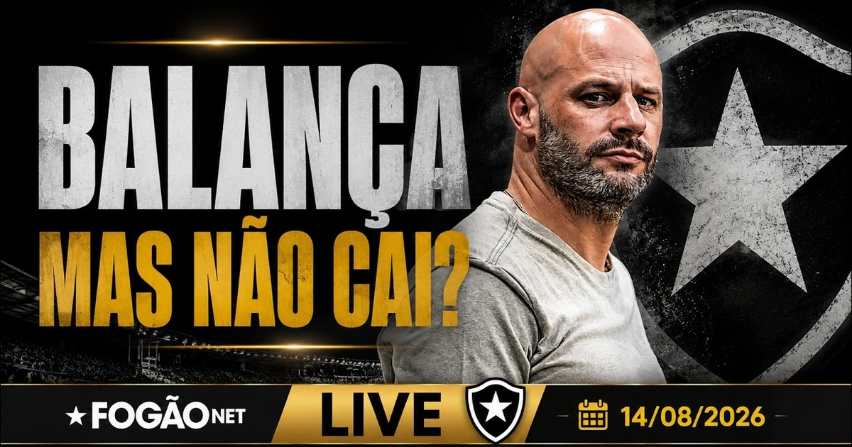 Goleada acende alerta e aumenta pressão sobre Franclim Carvalho no Botafogo
