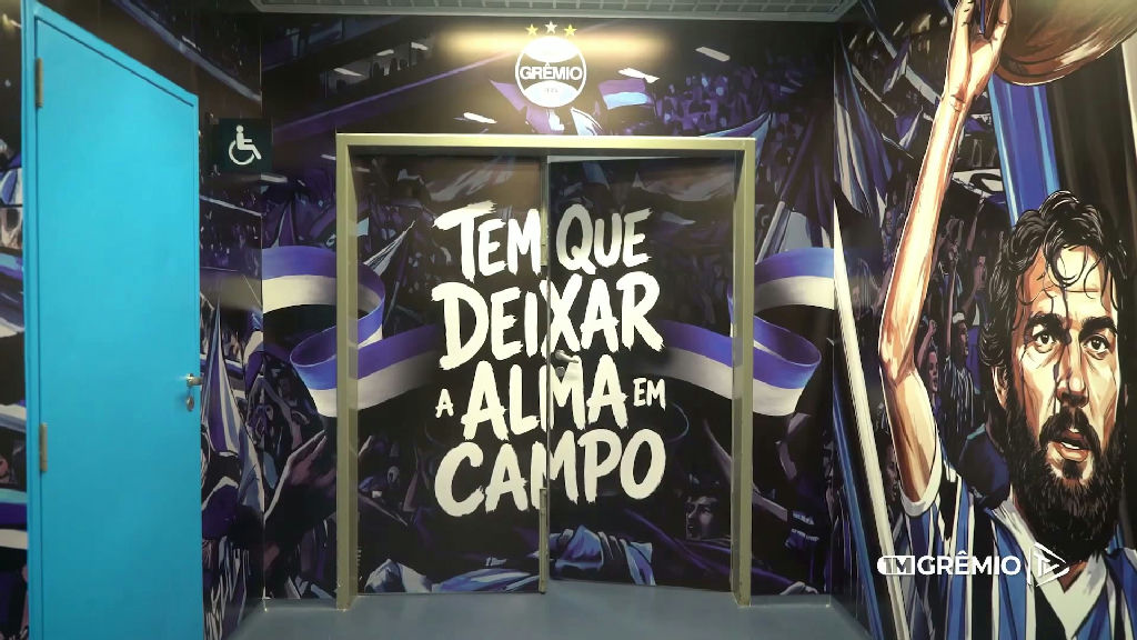 Grêmio renova zona mista da Arena com foco na identidade tricolor