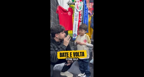 Gui interage com torcida em bate e volta sobre o Vasco