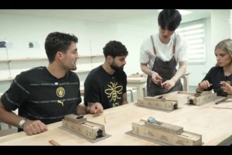 Gvardiol e Kovacic exploram tradições coreanas em oficina de marcenaria