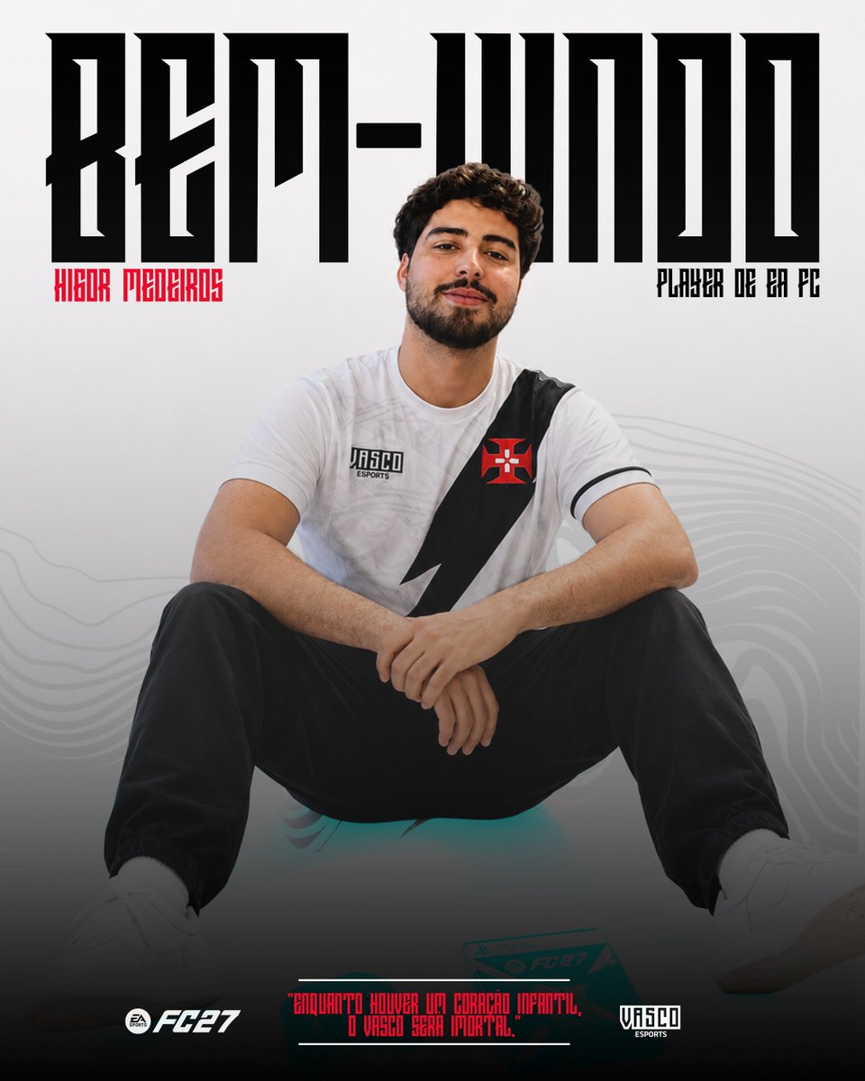 Higor Medeiros é o novo reforço do Vasco eSports para a modalidade EA FC