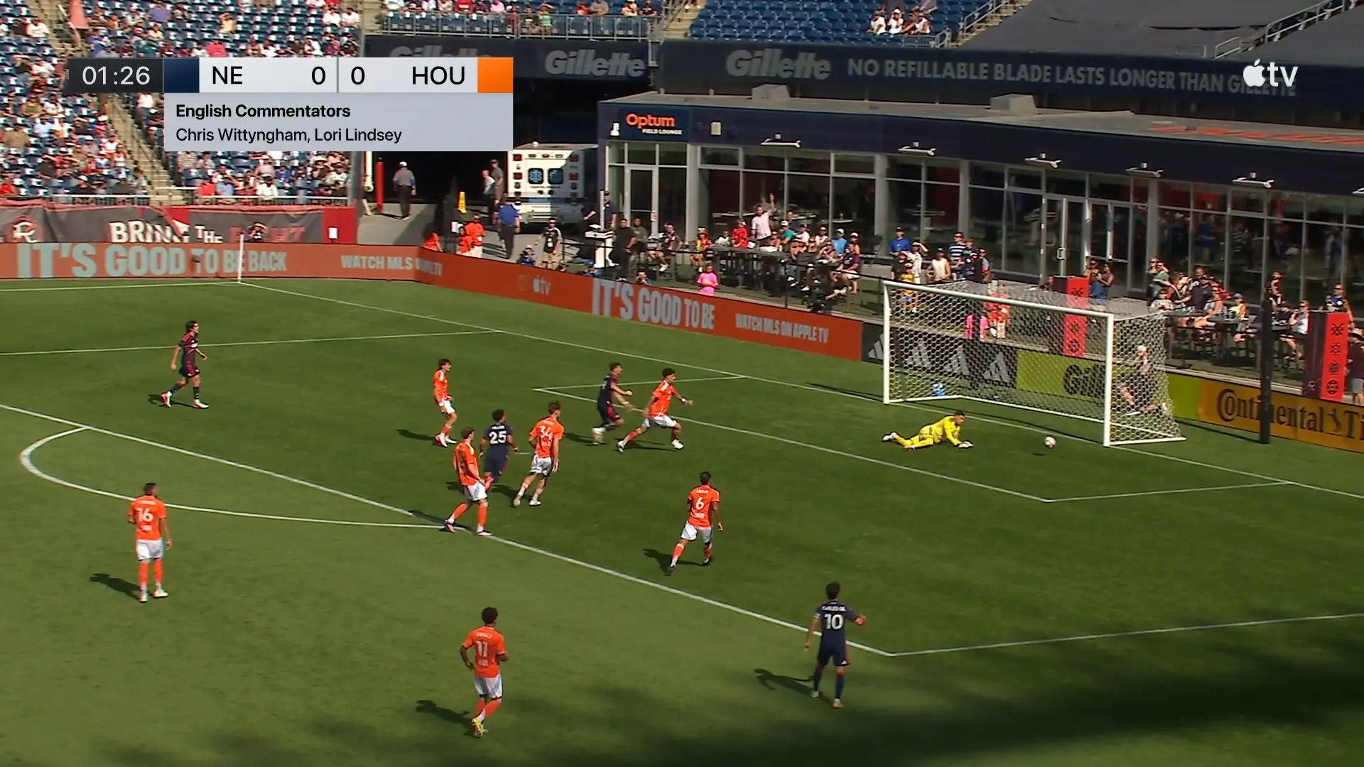 Houston Dynamo supera New England Revolution em confronto pela Major League Soccer