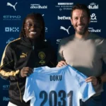 Jérémy Doku estende vínculo com o Manchester City até 2031
