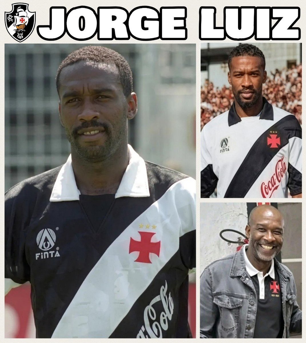 Jorge Luiz celebra 61 anos com legado histórico no Vasco da Gama