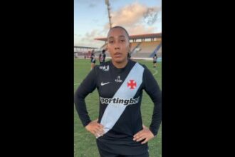 Layza Brum celebra atuação decisiva em vitória do Vasco no futebol feminino