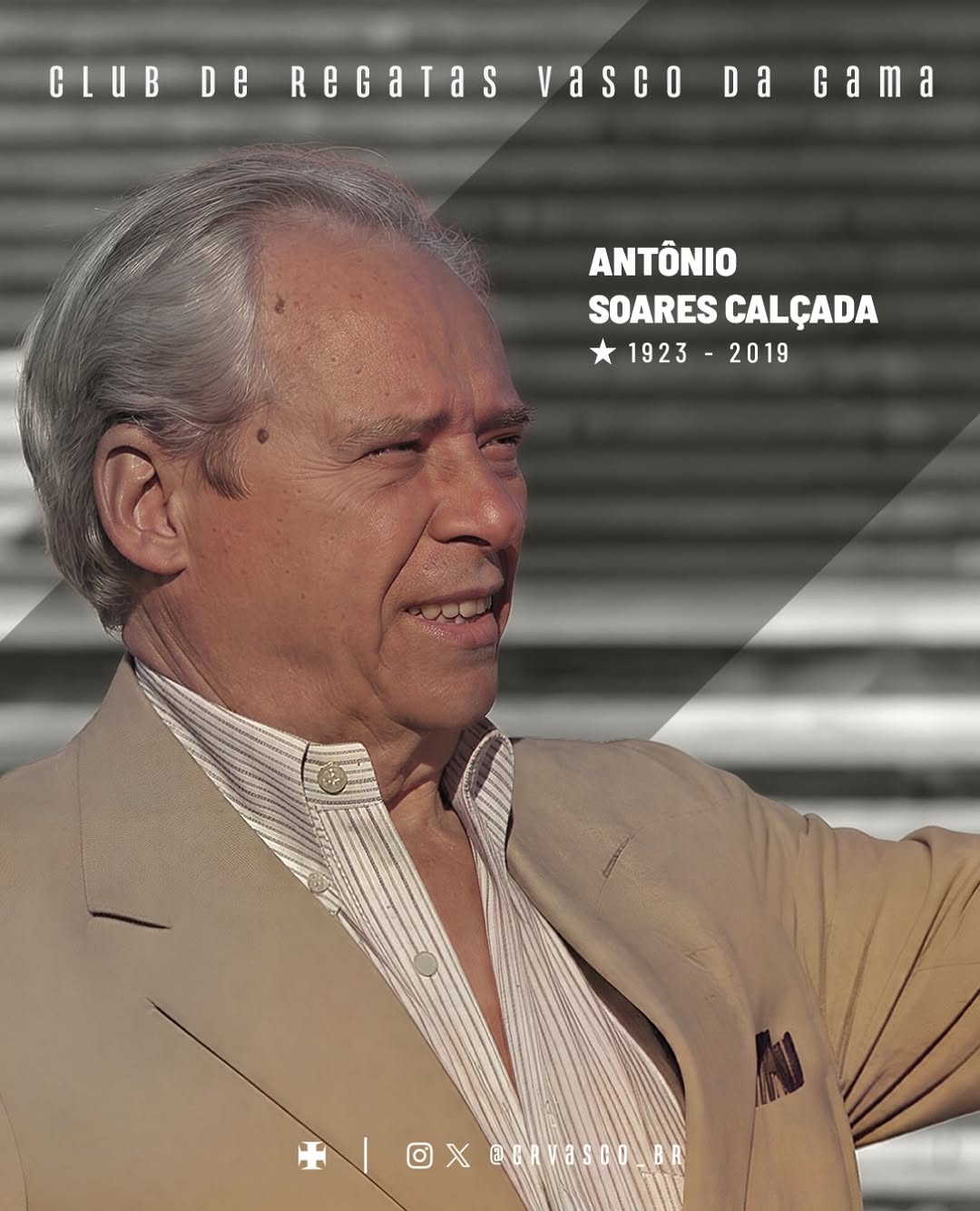 Legado de Antônio Soares Calçada completa sete anos de saudade no Vasco