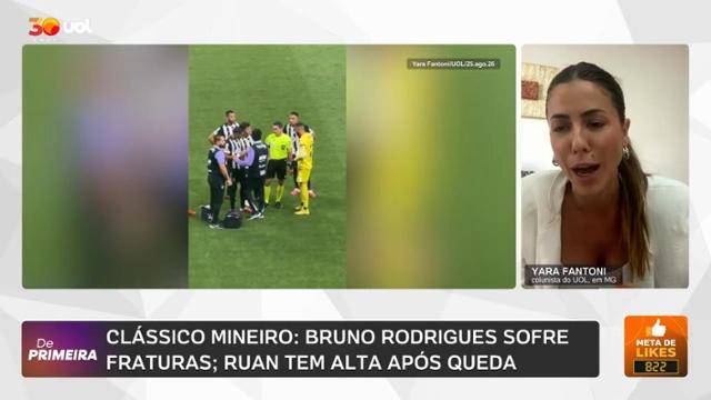 Lesões marcam clássico mineiro com fraturas de Bruno Rodrigues e queda de Ruan