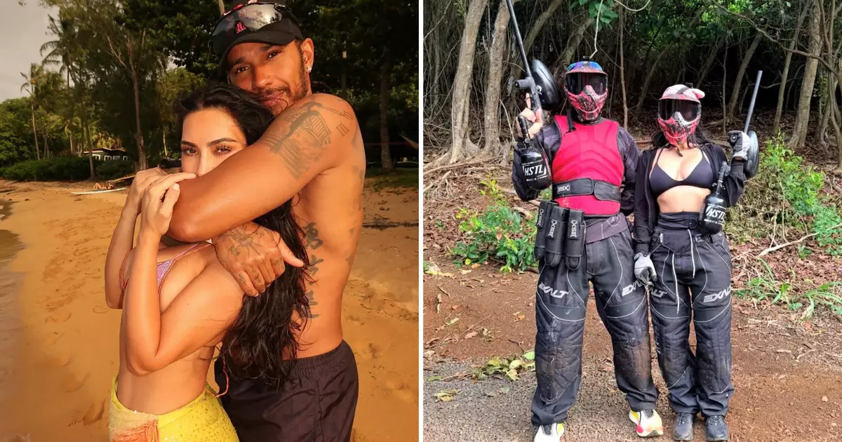 Lewis Hamilton e Kim Kardashian revelam momentos de lazer e romance em viagem