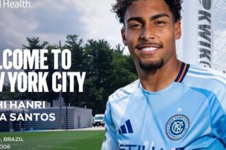 Luighi celebra primeiro gol pelo New York City FC na Major League Soccer