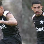 Matheus Martins e Santiago Rodríguez treinam no Botafogo em meio a negociações