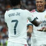 Mbappé e Vini Jr comandam goleada do Real Madrid no Santiago Bernabéu