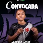 Meia do Vasco, Sophia Lara é chamada para defender a Seleção Sub-15 na Liga Evolução